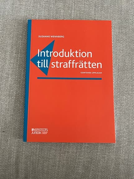 Introduktion till straffrätten – juridikbok Norstedts Juridik