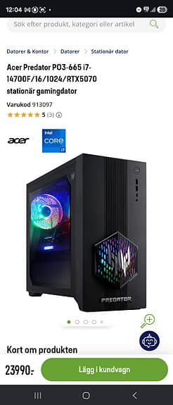 Acer Predator PO3-665 i7-14700F/16/1024/RTX5070