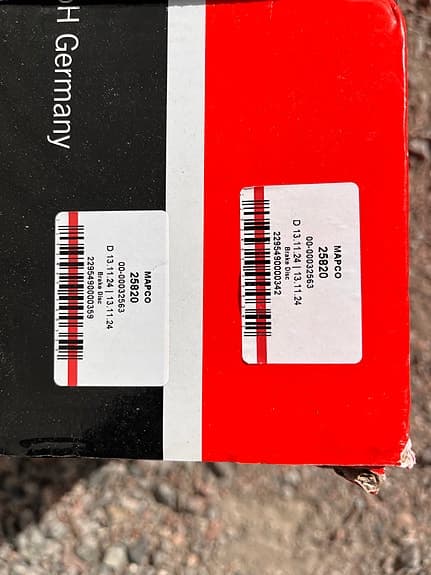 Ford bakre bromsskivor MAPCO 25820