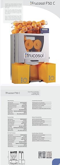 Frucosol F50 C automatisk apelsinpress 300W
