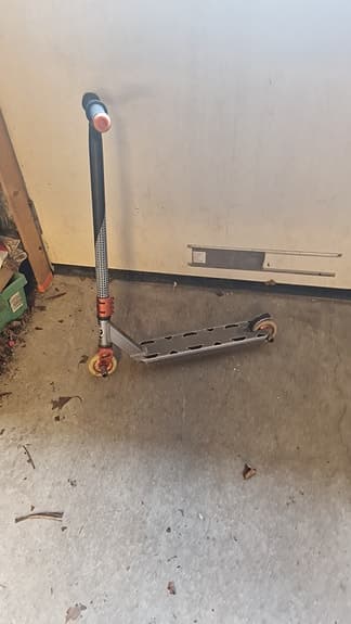 Sparkcykel trickmodell grå/orange