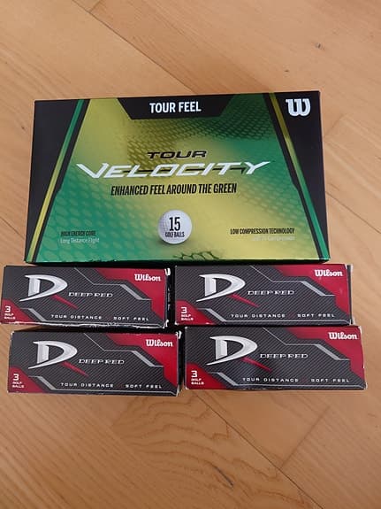 Wilson golfbollar och golftillbehör paket