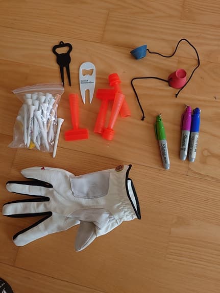 Wilson golfbollar och golftillbehör paket