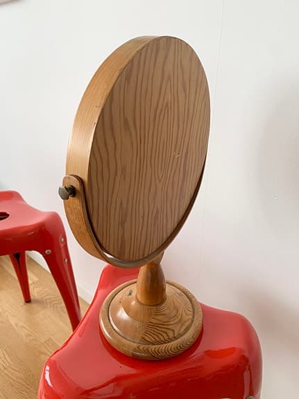 Retro Vintage Spegel Furu 1960-tal