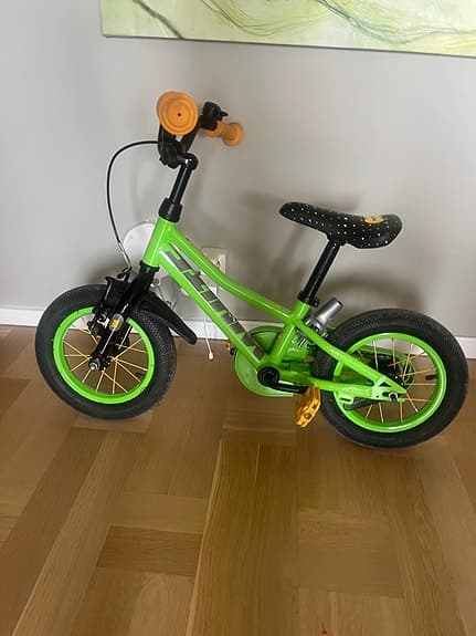 barncykel 12" grön