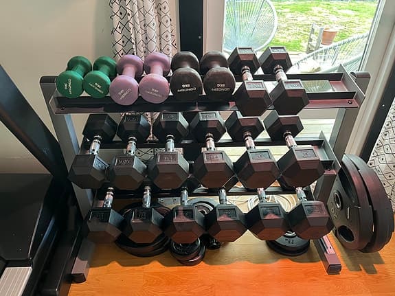 Body Solid hantelställ 3 våningar (Hantlar ingår ej)