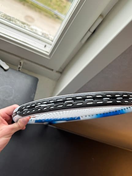 Blå tennisracket