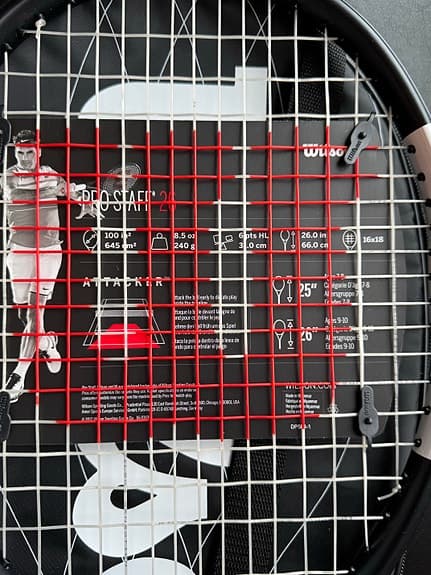 Wilson Pro Staff tennisracket 26” svart/vit