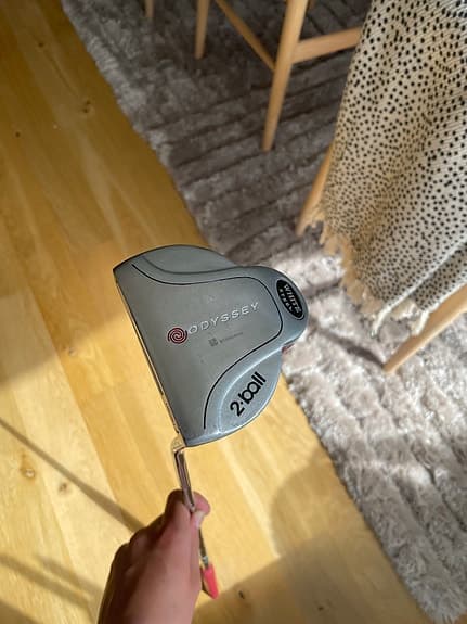 Odyssey 2-Ball white steel golfputter vänster