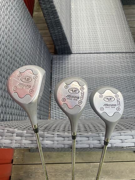 Mizuno Cimarron golfklubbor trä 1, 3 och 5