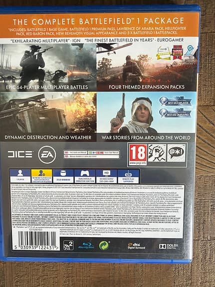 Battlefield 1 Revolution PS4 spel