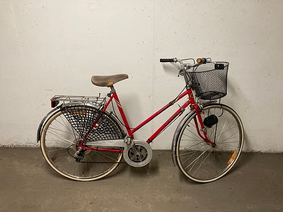 Crescent damcykel 28" M röd