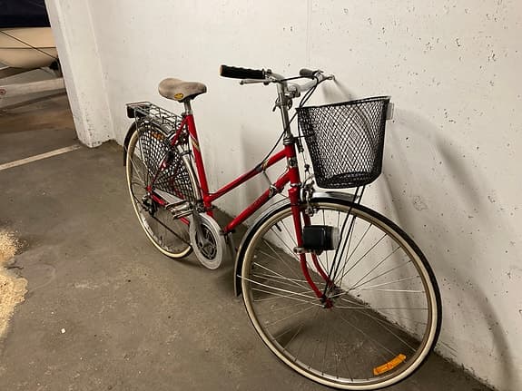 Crescent damcykel 28" M röd