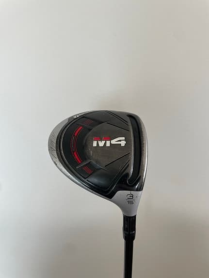 TaylorMade M4 fairwaywood 3, 15° | Fujikura Atmos 6S | Headcover ingår