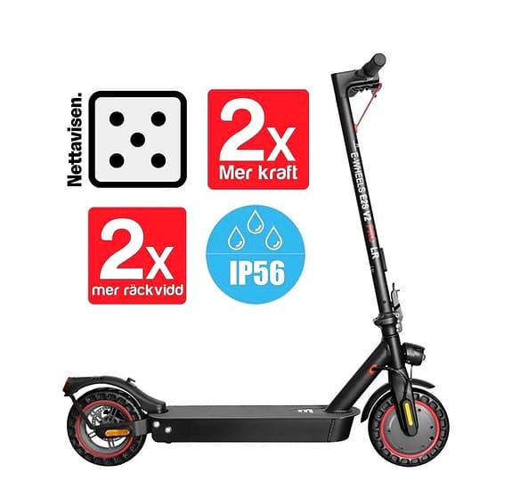 E-Wheels E2S V2 Pro Long Range elsparkcykel svart