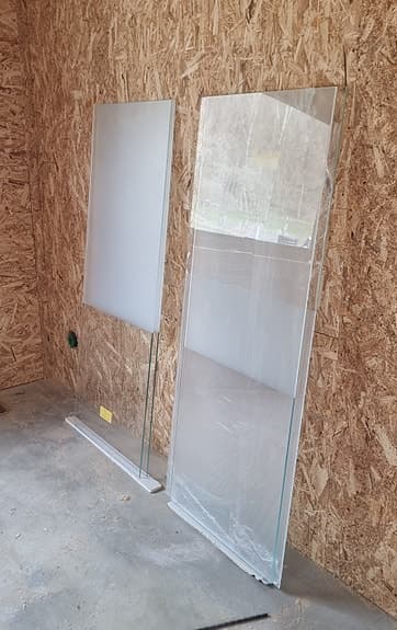 4 St Nya Delvis Frostade Glas. 6 mm