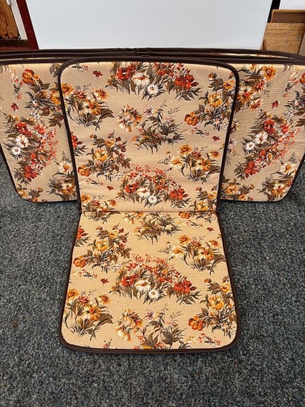 Stolsdynor 4 st retro mönster