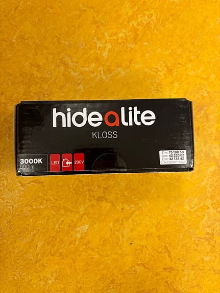 Garderobsbelysning hidealite