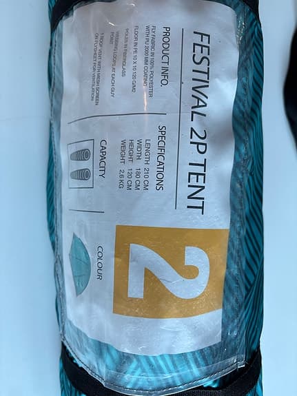 Festival 2P tält 2‑mannatält turkos