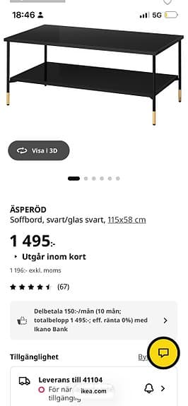 Soffbord Ikea