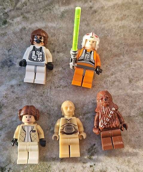 Star Wars Lego: X-Wing + 6 Figurer (Vintage)