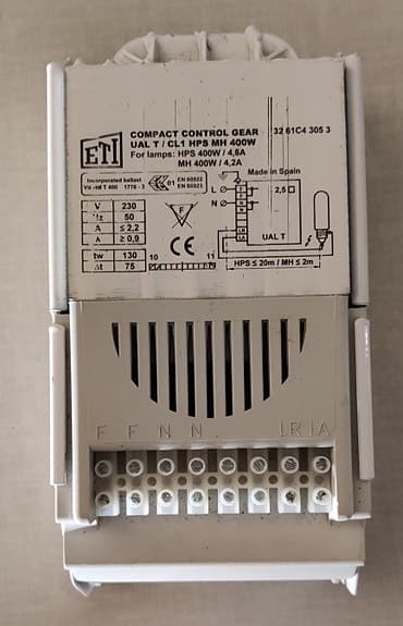 Växtbelysning Hps/Mh 400W