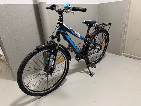 DBS barncykel 24" svart/blå