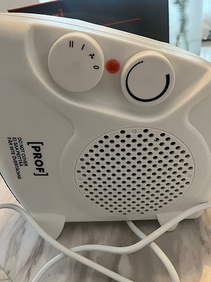 PROF kylfläkt och värmefläkt 1000/2000W vit