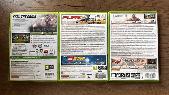 Xbox 360 spelpaket – FIFA 15, Pure, Lego Batman, Fable II, Halo 3