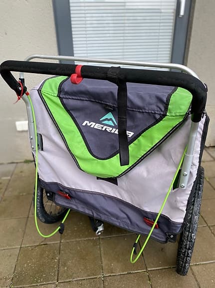Merida cykelvagn för två barn