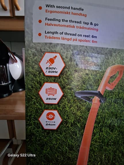 Do-it elektrisk grästrimmer 250W orange