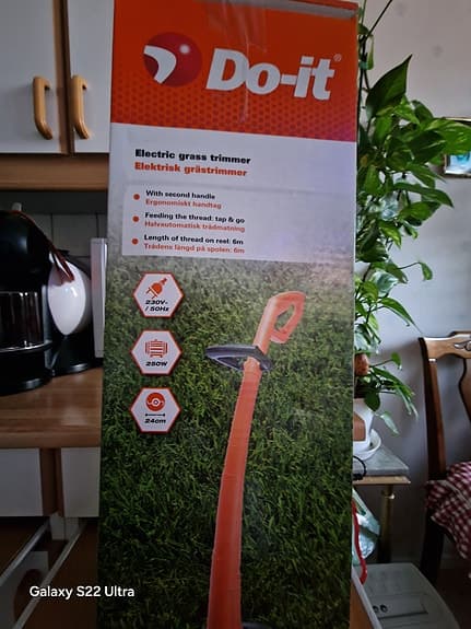 Do-it elektrisk grästrimmer 250W orange