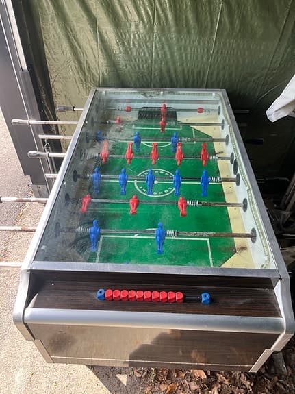 Garlando - Fotbollsspel med glaslock och myntinkast