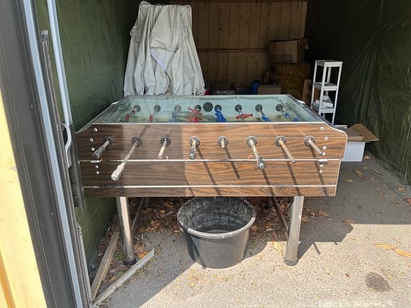 Garlando - Fotbollsspel med glaslock och myntinkast