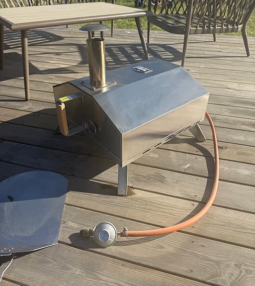 Pizzaugn i rostfritt stål
