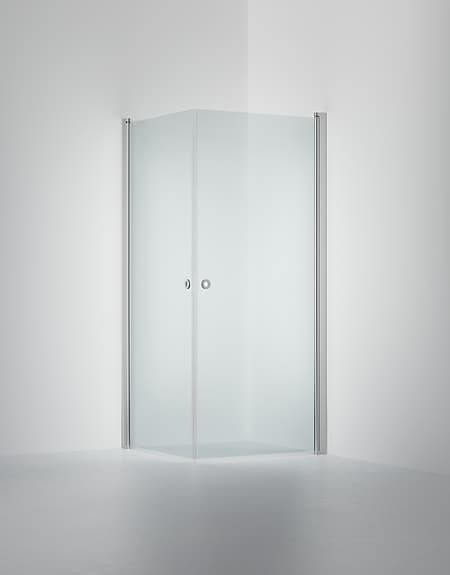 Duschhörna Angel INR 900x900x2000 mm, blank aluminium och klarglas
