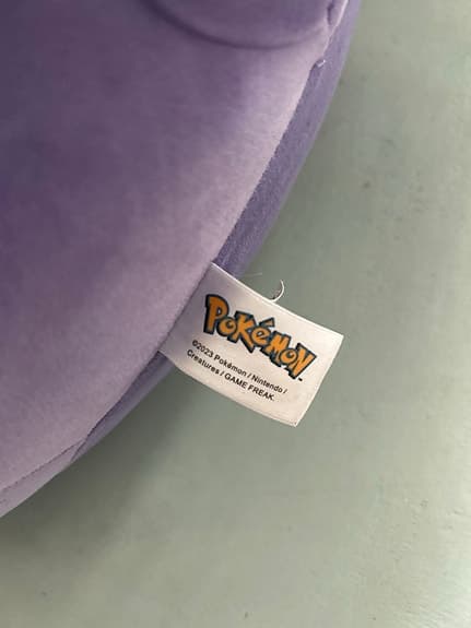 Pokémon Gengar Squishmallow gosedjur lila