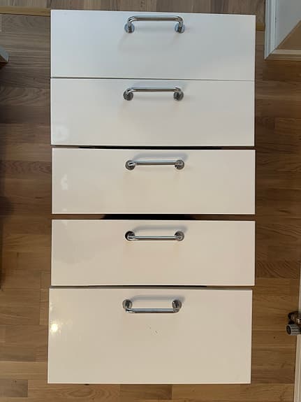 IKEA lådor inklusive skenor