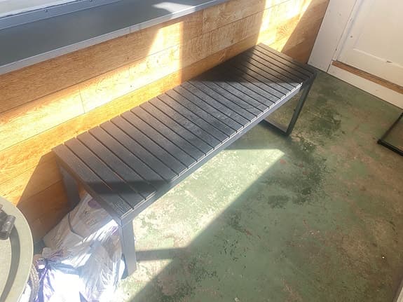 JYSK SAUNTE trädgårdsbänk svart