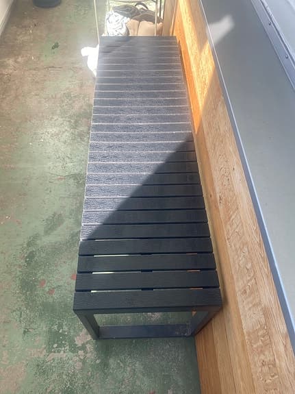 JYSK SAUNTE trädgårdsbänk svart