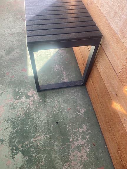 JYSK SAUNTE trädgårdsbänk svart