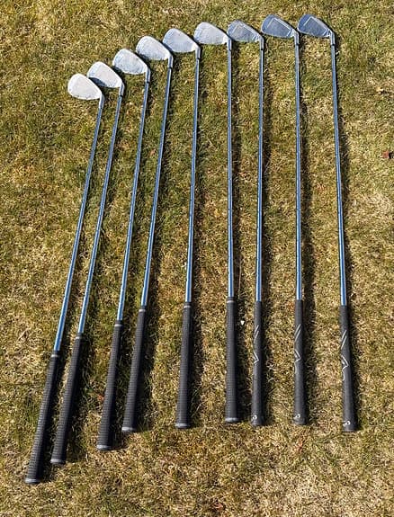 Golfklubbor järnset - Vänster