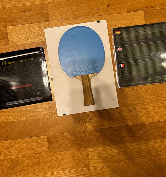 Yinhe T11S med gummin 1,9mm TTR Hunter medium + svart 2,2mm kokutaku (159,3g)