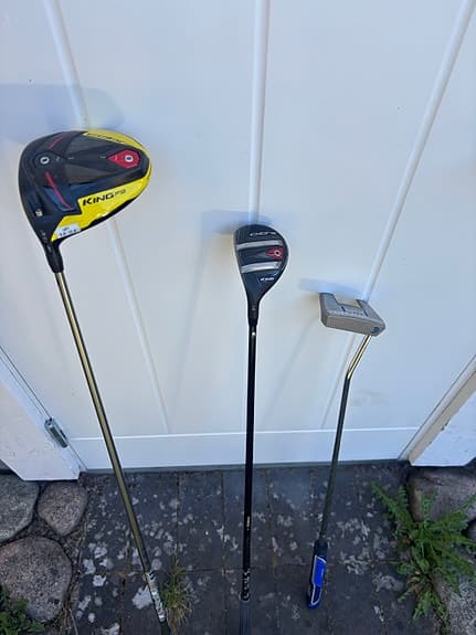 Golfset med bag och klubbor