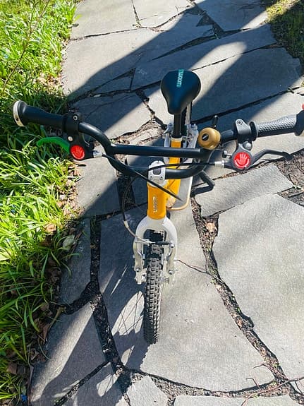 Woom 1 Plus barncykel 14" gul