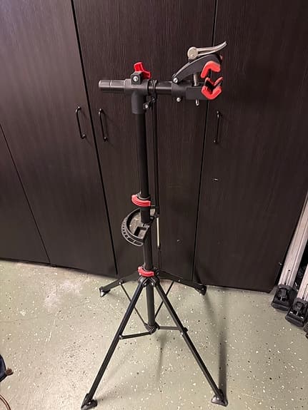 Cykelmekställ svart med snabbfäste