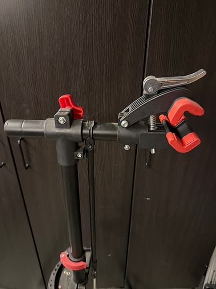 Cykelmekställ svart med snabbfäste