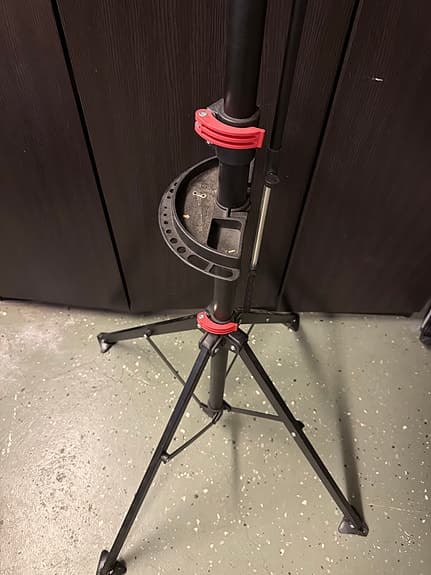 Cykelmekställ svart med snabbfäste