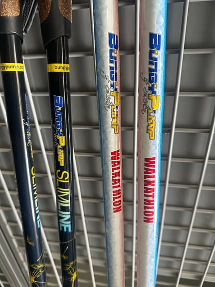 BungyPump Walkathlon och Slimline träningsstavar