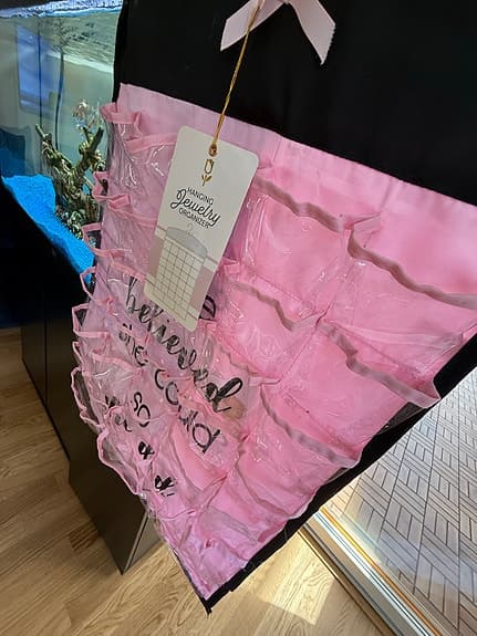 Hanging Jewelry Organizer smyckesförvaring rosa🌸50kr
